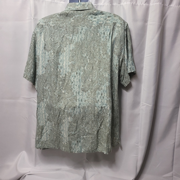 ♥️EUC TASSO ELBA MEN'S PAISLEY WOVEN SHIRT - Picture 6 of 7
